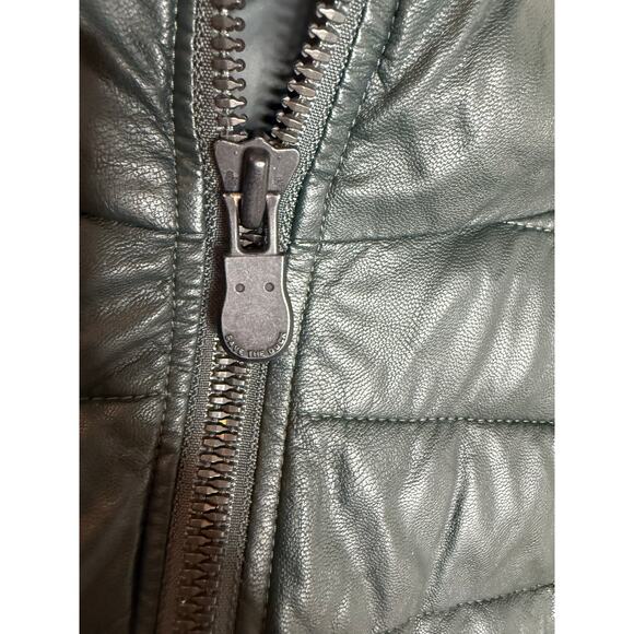 Save The Duck Womens Laura Water-Resistant Hooded Puffer Jacket Dark Green $229 - Picture 8 of 8